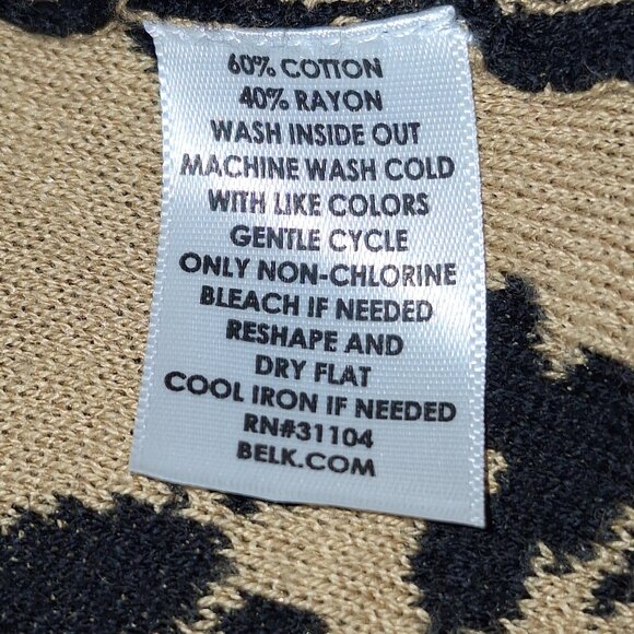 New Directions' leopard print cardigan - Picture 6 of 7